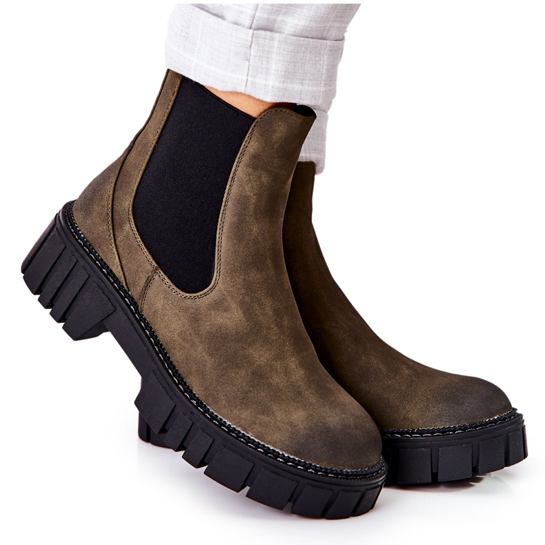Botas Obreras Warm Trappers Sergio Leone TR761 Verde