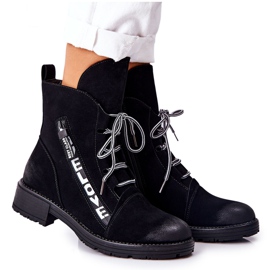 POTOCKI Botas de piel con cremallera decorativa Lomessa negra negro