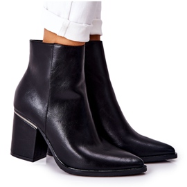 POTOCKI Botas negras clásicas de Airah en tacón alto negro POTOCKI Botas negras clásicas de Airah en tacón alto negro