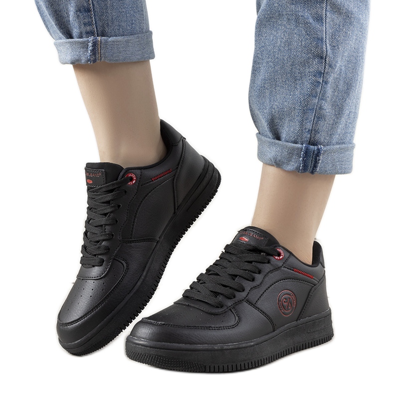 Zapatos deportivos de mujer Black Cross Jeans Zemira negro