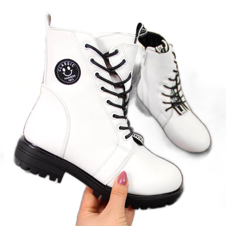 Botas aislantes asimétricas Jr EVE322B blanco