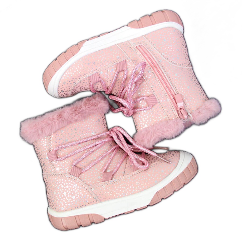 Botas aislantes Jr EVE325B rosa blanco rosado
