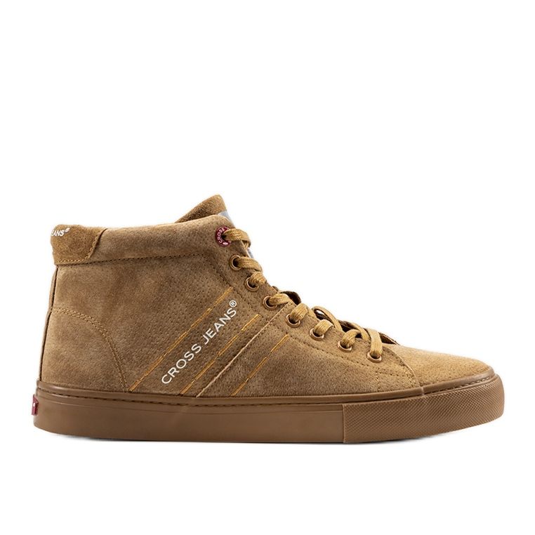 Zapatillas de hombre marrones Cross Jeans Raya marrón