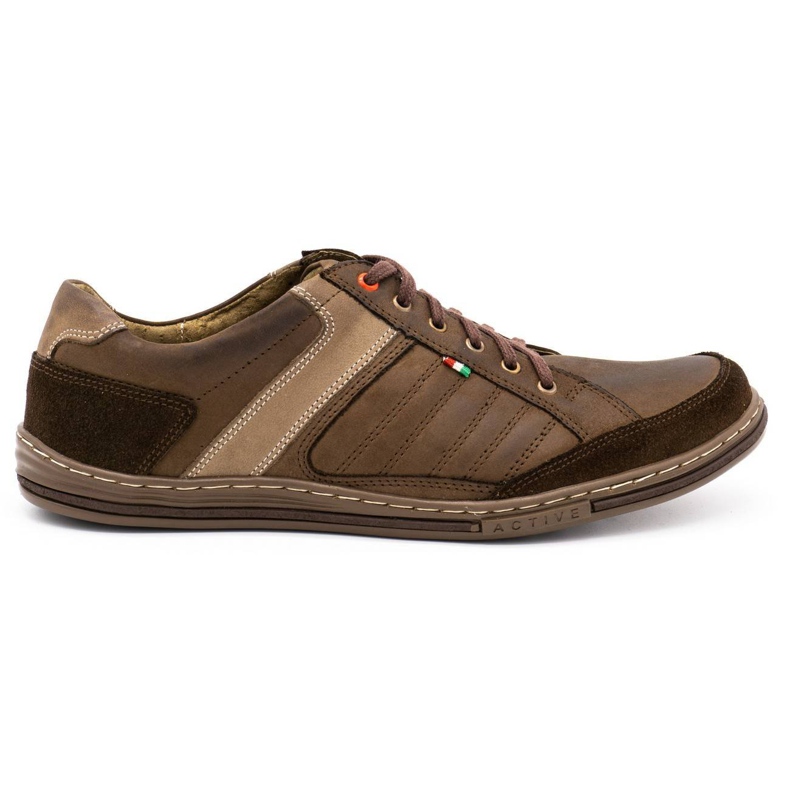 Zapatos de hombre de piel Olivier 236GT marrón