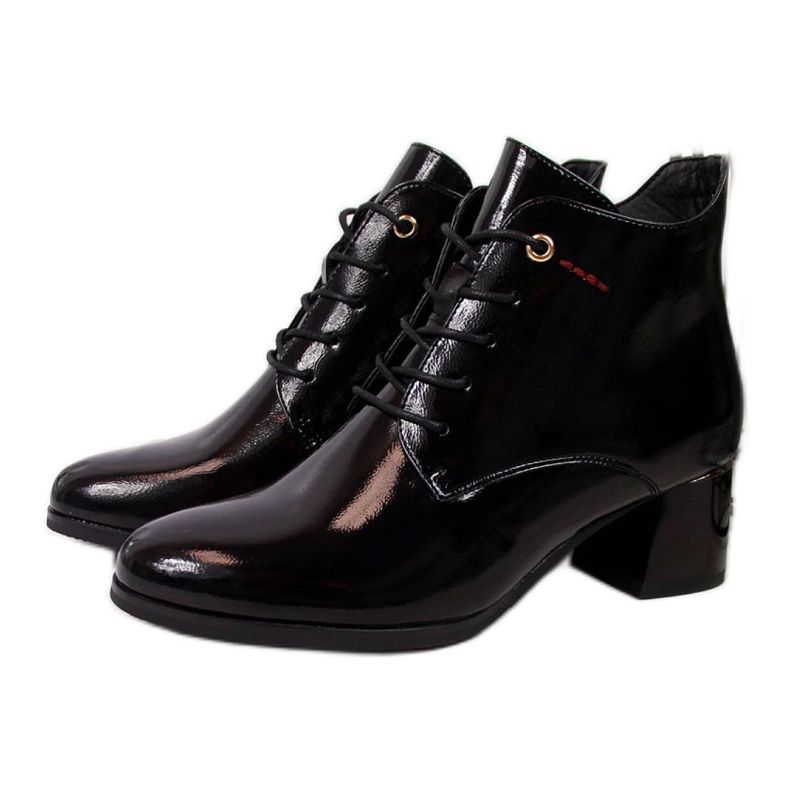 Botines de charol Potocki W WOL32 negro
