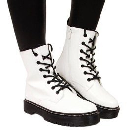 Botas cálidas con cordones Vinceza W JAN55B blanco