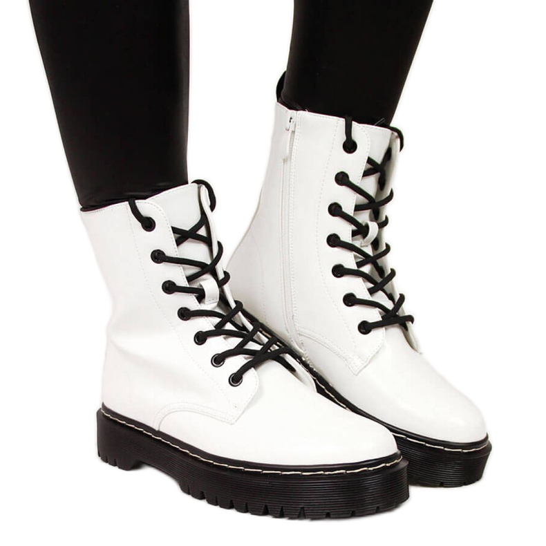 Botas cálidas con cordones Vinceza W JAN55B blanco Botas cálidas con cordones Vinceza W JAN55B blanco