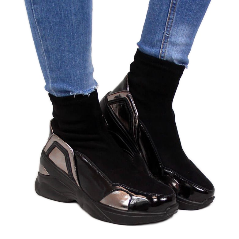 Zapatos de cuña negros de T.Sokolski W SCA140