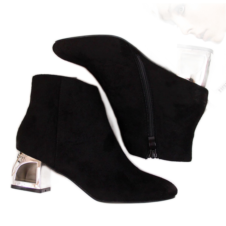 Botas con tacón decorativo T.Sokolski W SCA144A negro