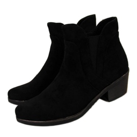 Botines Chelsea tacones altos con aislamiento Sergio Leone W SK347 negro