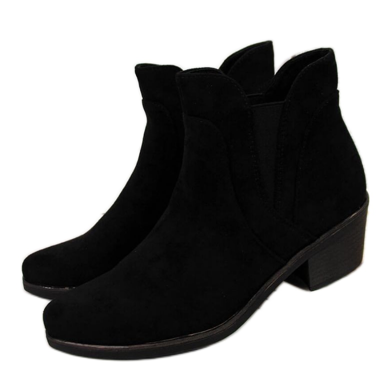 Botines Chelsea tacones altos con aislamiento Sergio Leone W SK347 negro