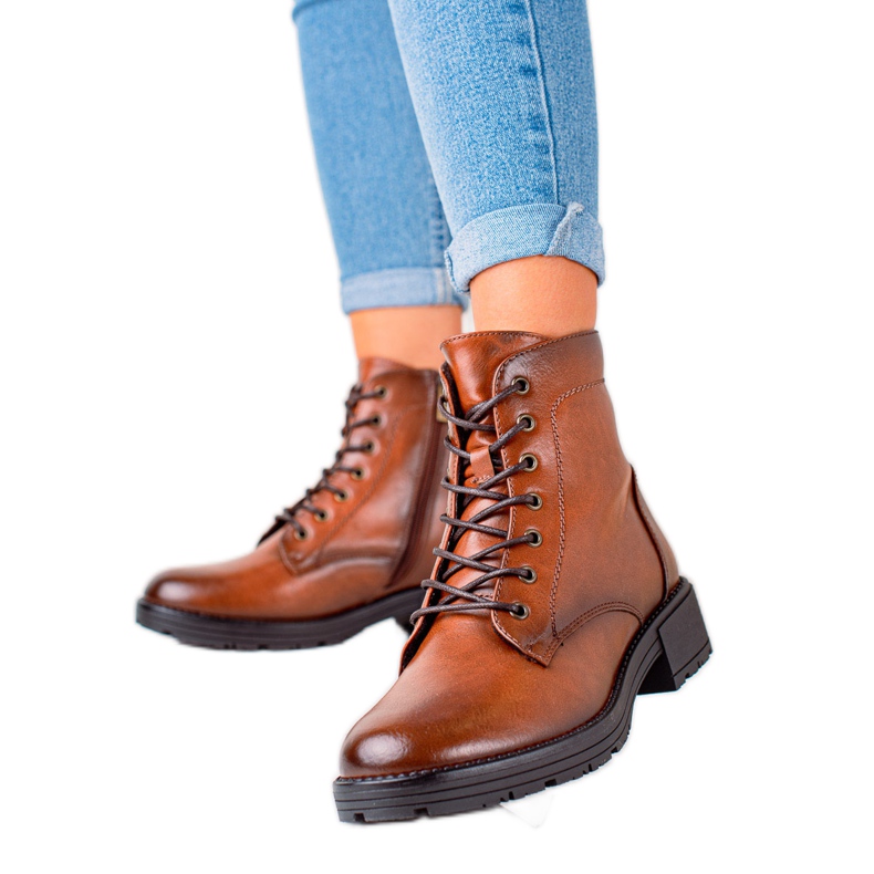 W. Potocki Tramperos marrones de cuero Eco Potocki marrón