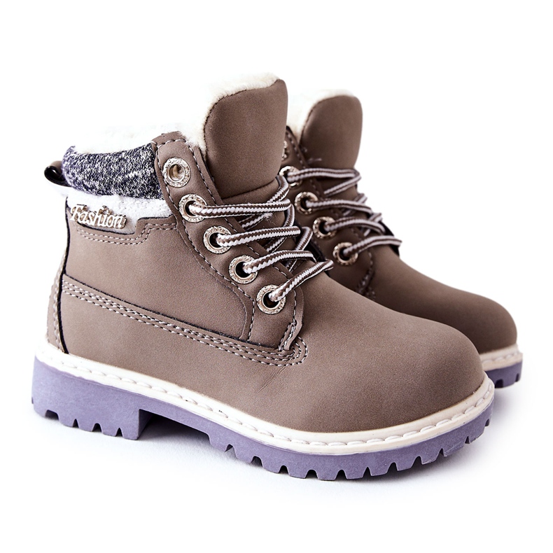 PH1 Tramperos cálidos para niños con piel gris Estee marrón