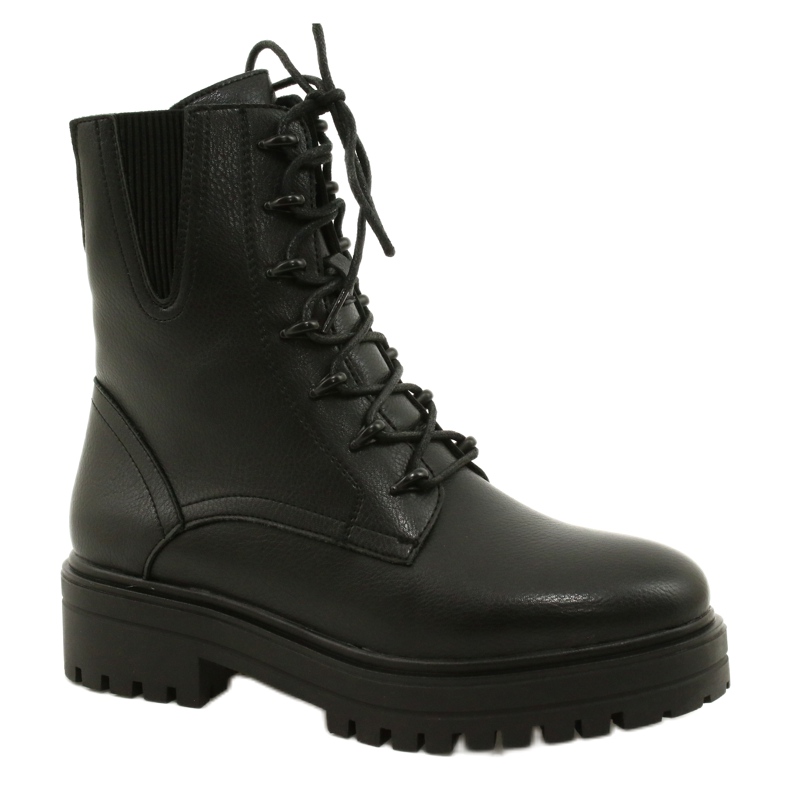 Botas Piel Sergio Leone TR756 Laced Negro