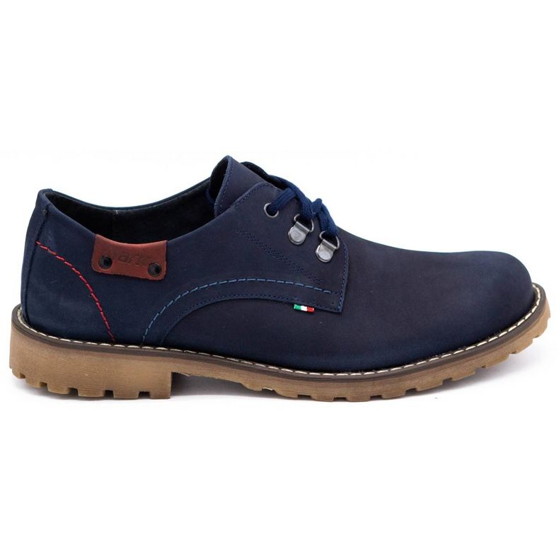 Olivier Zapatos hombre botines piel 812MP azul marino