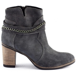 Olivier Botas aisladas para mujeres con cadena gris