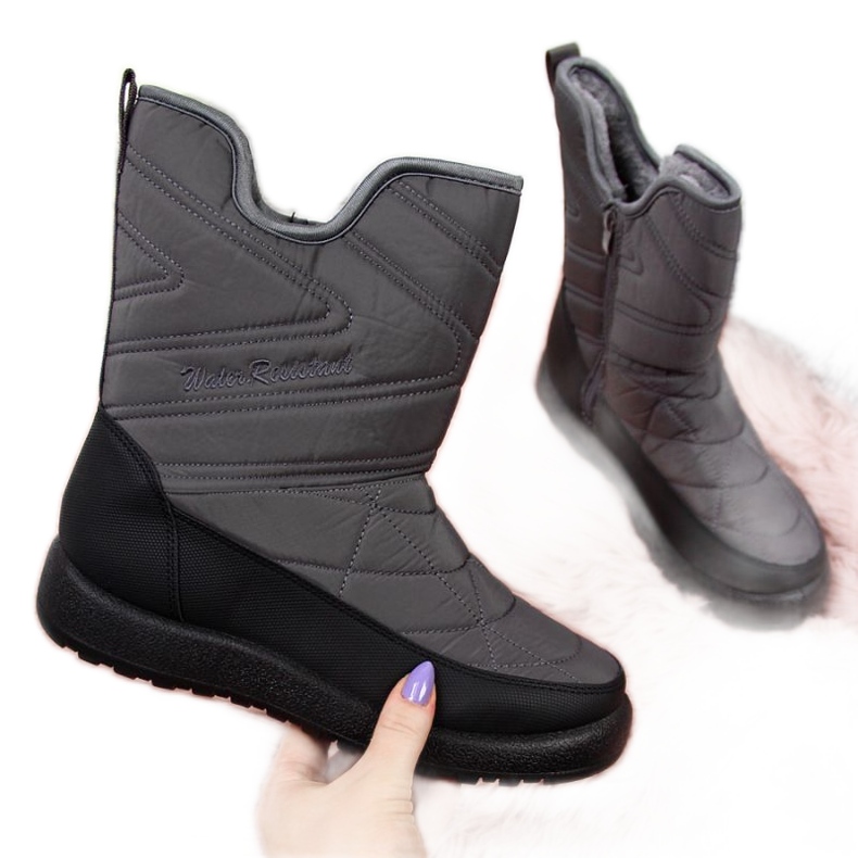 Botas de nieve impermeables News W EVE309B gris