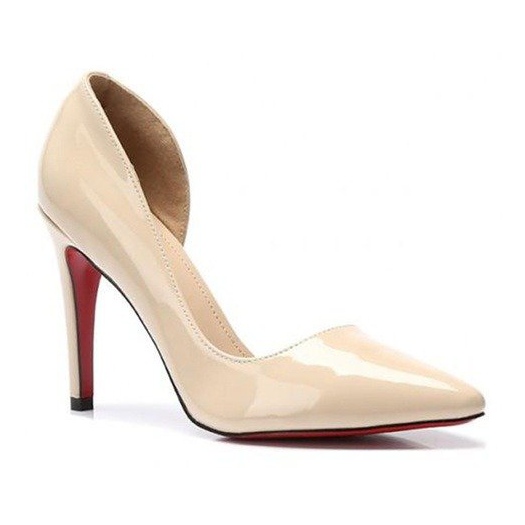 Stilettos Lacados Elegantes A899 Beige