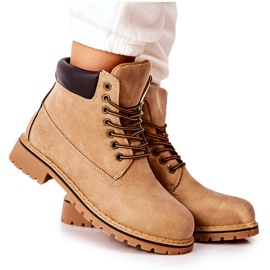 PH1 Botas cálidas beige Crush para mujer marrón