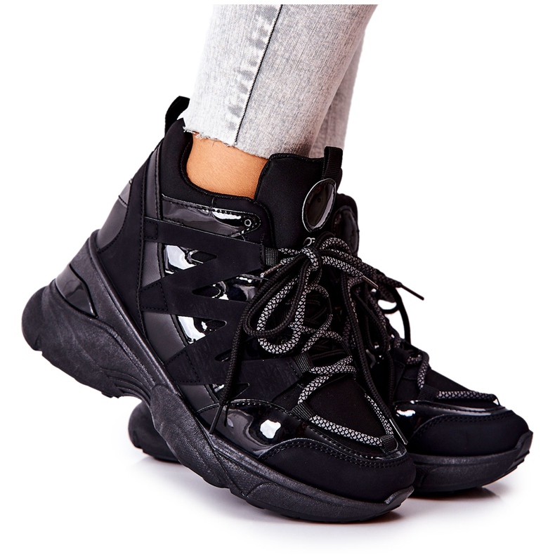 Zapatos de cuña Sport Hesane negros