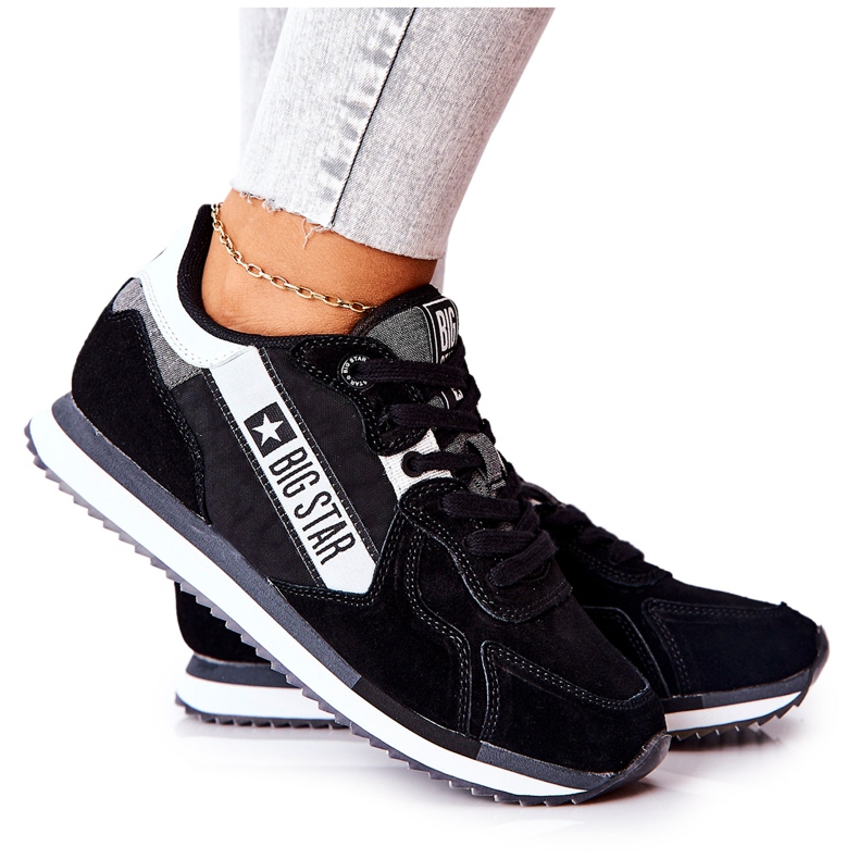 Zapatillas deportivas de piel Big Star II274271 Negro blanco