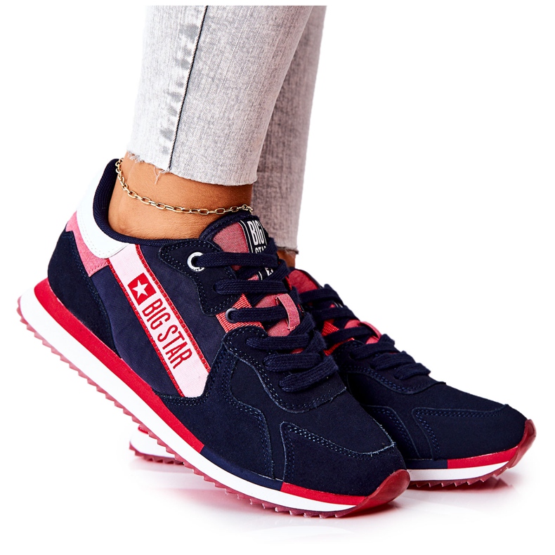 Zapatillas deportivas de piel Big Star II274270 Azul marino blanco rojo
