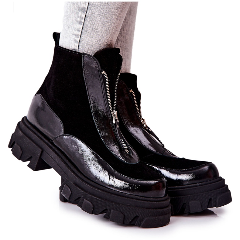 Bota piel aislante Laura Messi Negro 2371