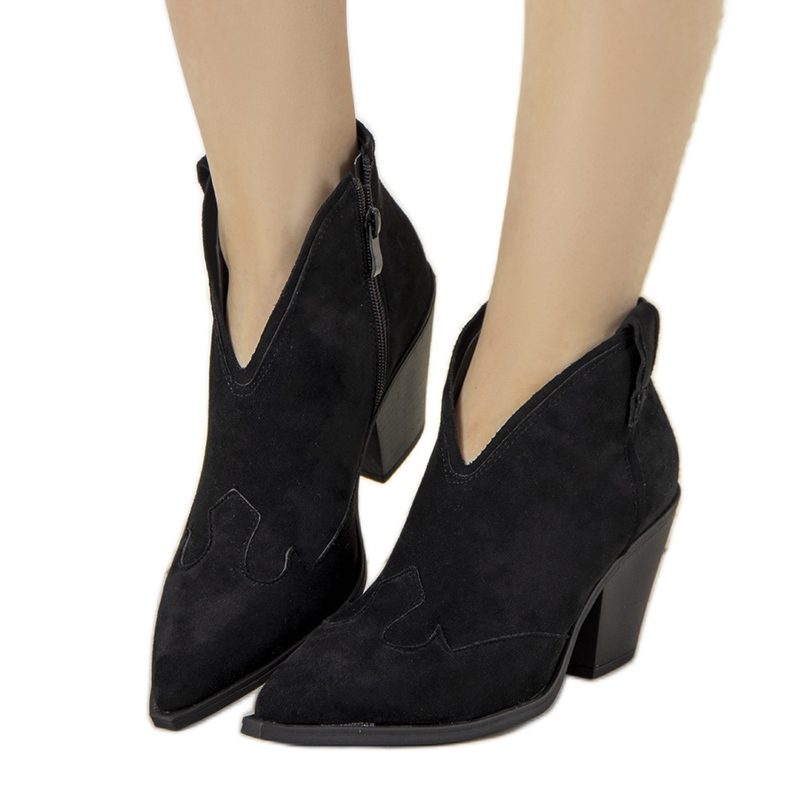 Bota cowboy fanette mujer negra negro
