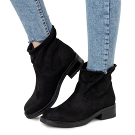 Botas de tacón plano negras de Orva negro