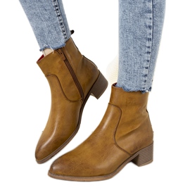 Botas de mujer camel, botas de vaquero Hortense marrón Botas de mujer camel, botas de vaquero Hortense marrón
