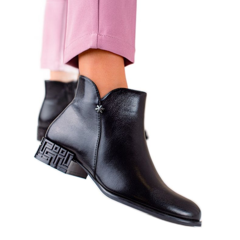 Botas Con Tacón Decorativo Sergio Leone negro