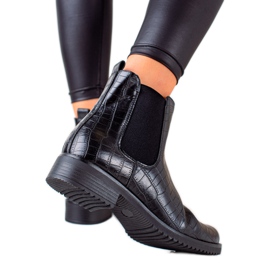 Botas con cremallera Vinceza de moda negro