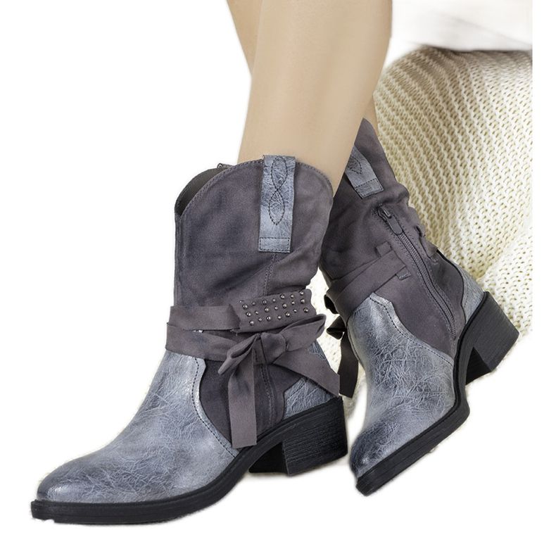Botas vaqueras Honore grises
