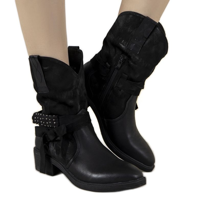 Botas vaqueras Honore negras negro