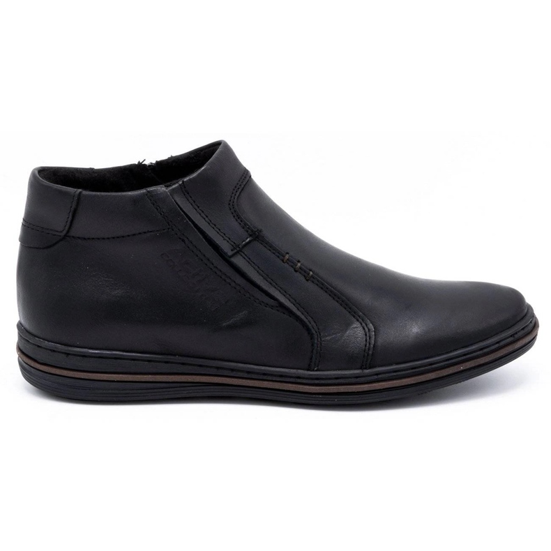 Polbut Zapato piel invierno hombre 381F negro