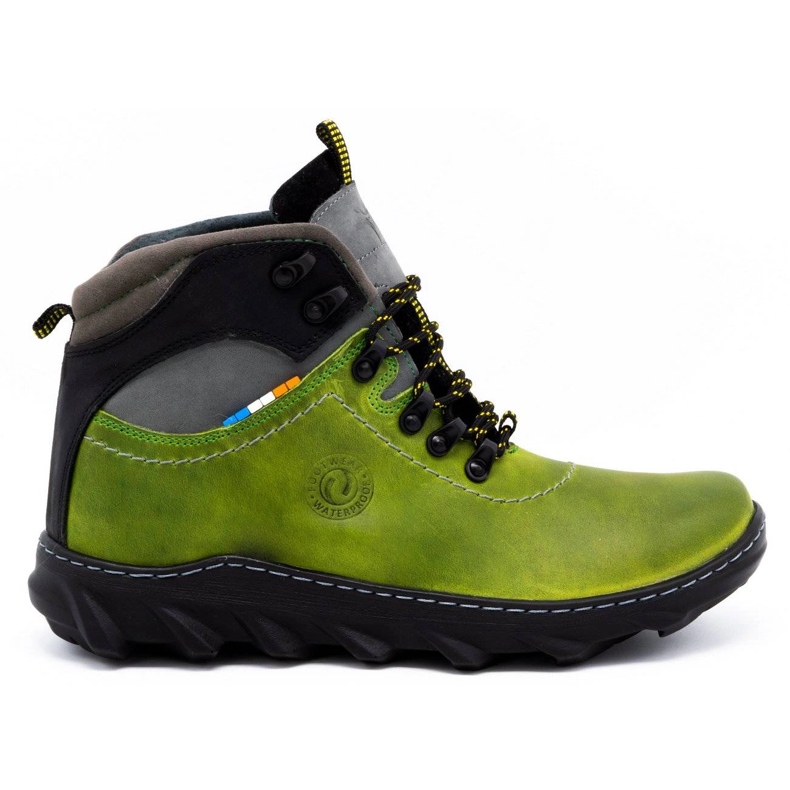 Olivier Botas de invierno para hombre en piel 150GT verde