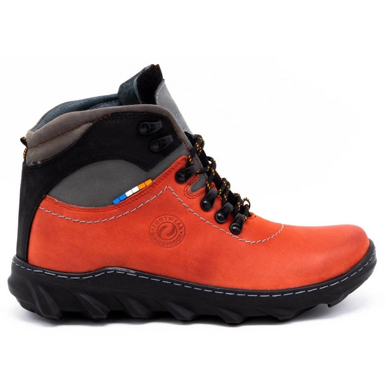 Olivier Botas de invierno para hombre en piel 150GT rojo