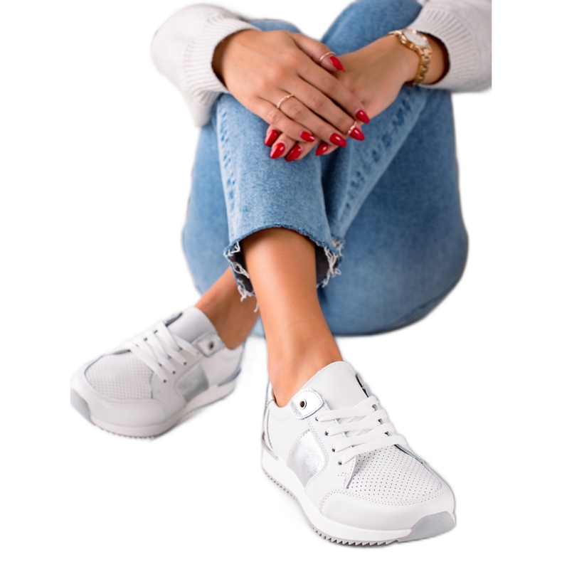 Deportivas Piel Blanca VINCEZA blanco