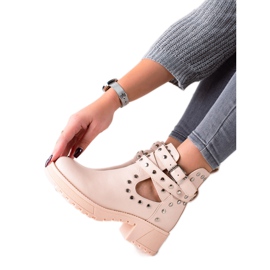 Bestelle Trabajadores de moda con diamantes de imitación beige Bestelle Trabajadores de moda con diamantes de imitación beige