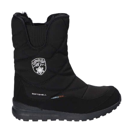 Botas de nieve softshell impermeables con membrana American Club SN22 / 21, negro