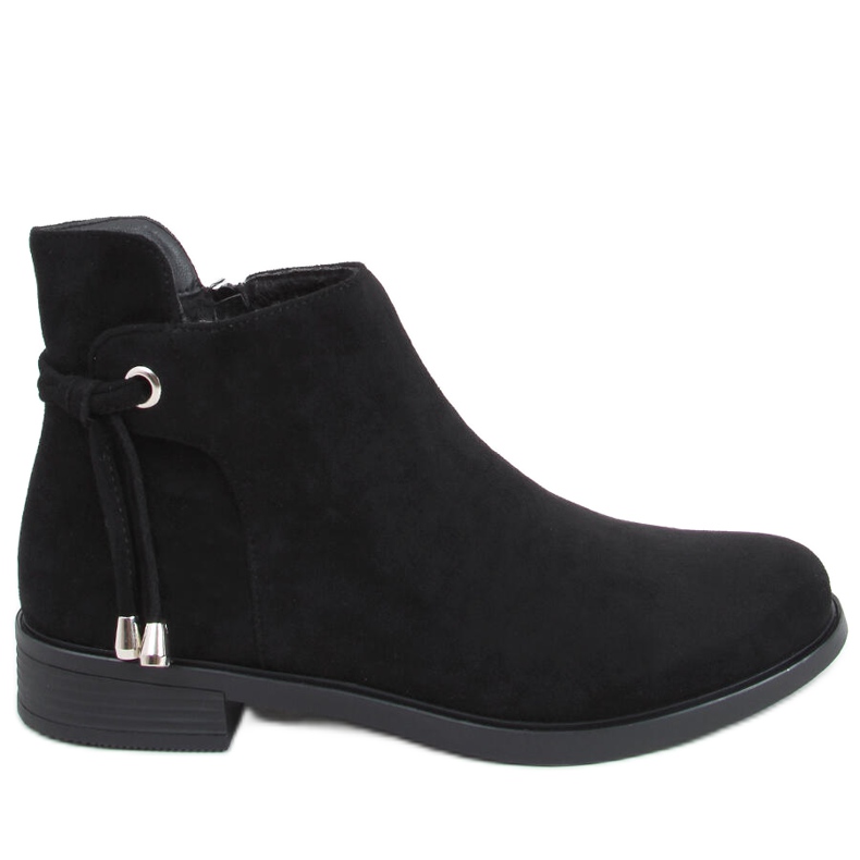 BM Botas planas de mujer negras MR-10 Black negro BM Botas planas de mujer negras MR-10 Black negro