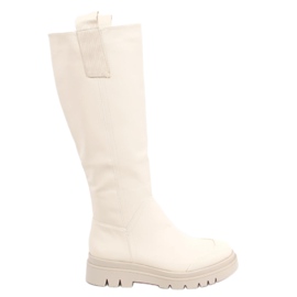 Botas de mujer crema QT27P Beige