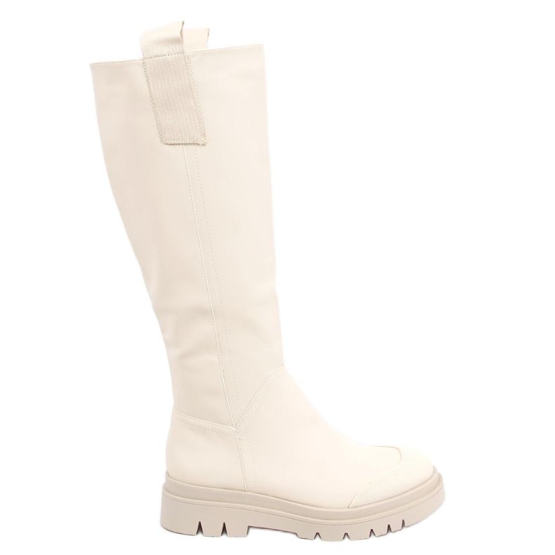 Botas de mujer crema QT27P Beige Botas de mujer crema QT27P Beige