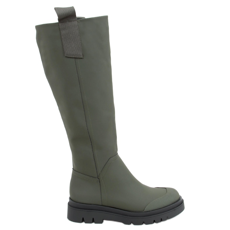 Botas de montar verdes para mujer QT27P Army Green
