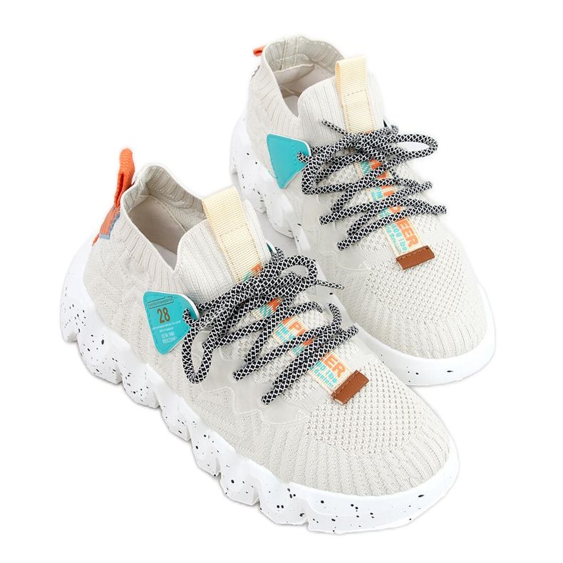 Zapatos deportivos beige NB387 de suela alta beige