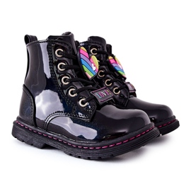 PE1 Botas Lacadas Calentadas Con Lana Anlon Negro ['negro']