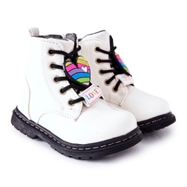 PE1 Botas Lacadas Calentadas Con Lana Anlon Blanco PE1 Botas Lacadas Calentadas Con Lana Anlon Blanco