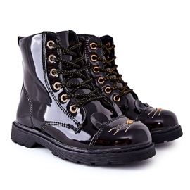 PE1 Trabajadores de botas calientes de Mousie negro en la cremallera PE1 Trabajadores de botas calientes de Mousie negro en la cremallera