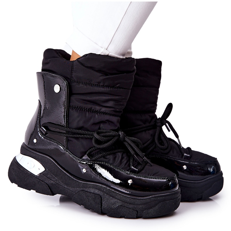 POTOCKI Botas de nieve calentadas con piel Black Holys negro