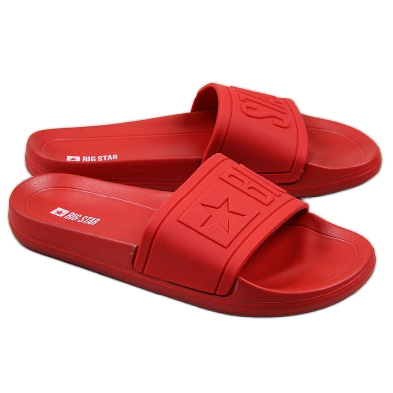 Zapatillas de playa de goma Big Star M DD174689 rojo